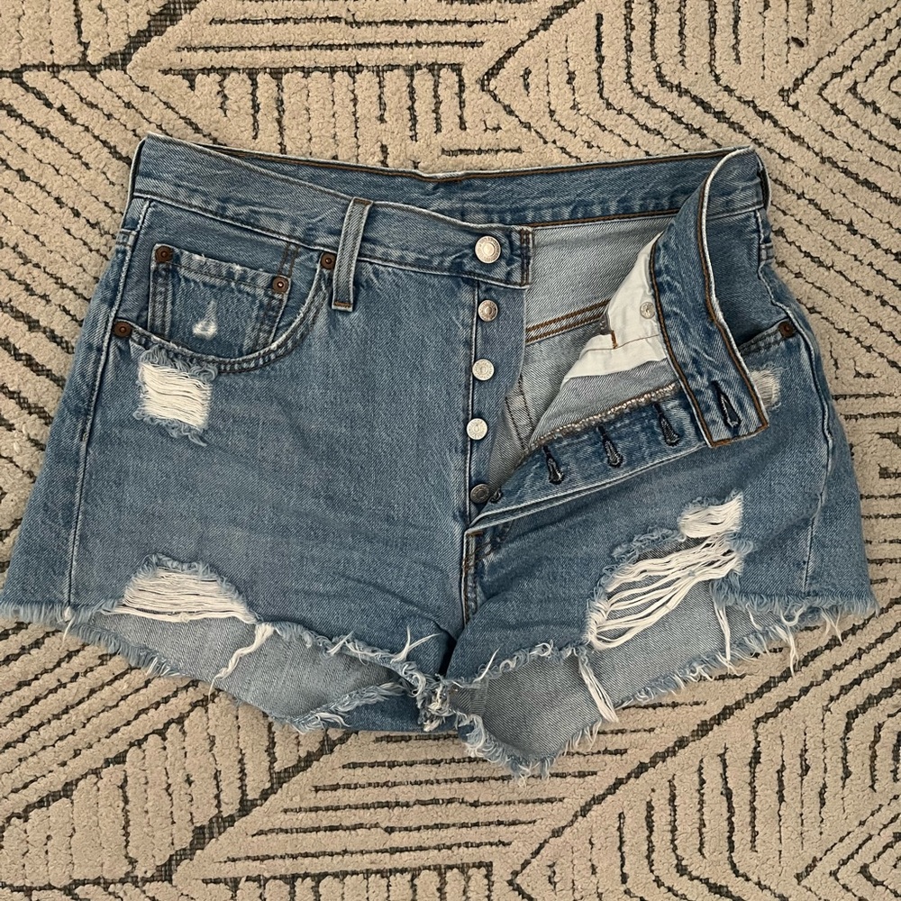 Levi’s Original 501 High-Rise Denim Shorts